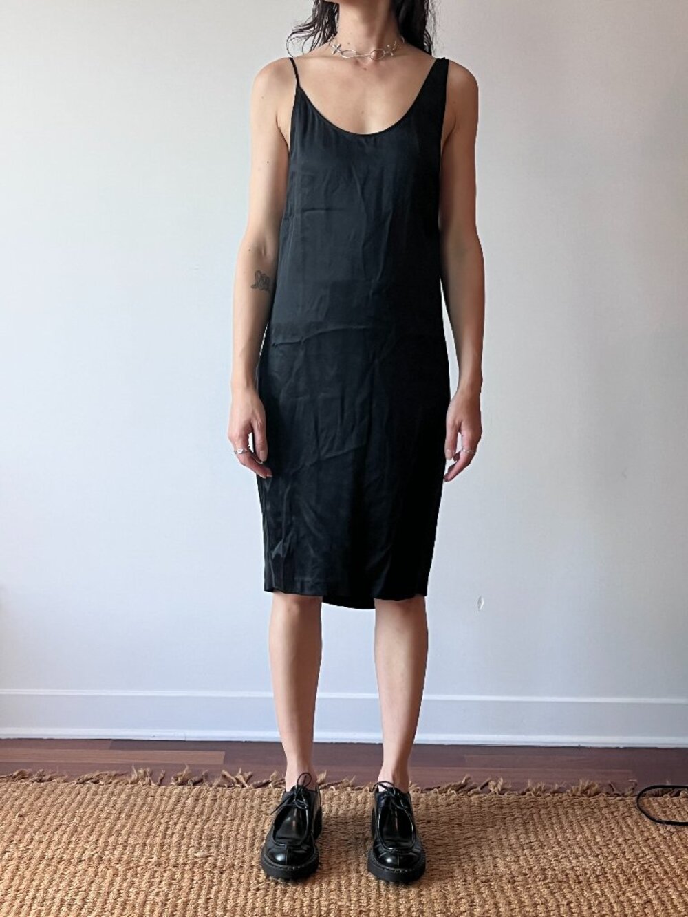 Acne Studios Silk-Blend Slip Dress — Upcycled